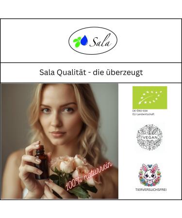 Sala Rosewater BIO 1 L 1000 ml glass bottle - Buy Online on GoSupps.com