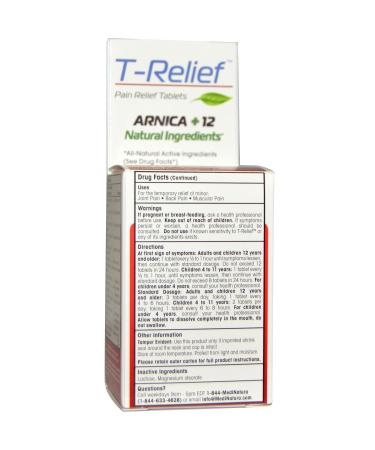 T-Relief Pain Relief Tablets - 100 ea, 13 Natural Medicines - Buy Online on GoSupps.com