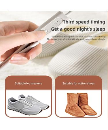 KOOMAL Telescopic Electric Shoe Dryer with 3 Gear Timer 360 Degree Quick Drying for Boots Gloves Shoes Socks in Winter/Rainy Days Portable Shoe Heater Warmer for Eliminating Odors (UK Plug) Black - Buy Online on GoSupps.com