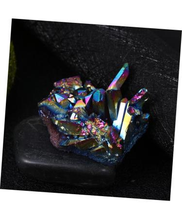 Healvian 3 Pcs Rough Stone Rainbow Quartz Cluster Crystal Cluster Adornment Ornaments Decorations Natural Colorfulx3pcs 5X4.5CMx3pcs - Buy Online on GoSupps.com