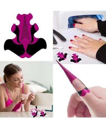 Gearmax 200 Pcs Nail Form Guide Stickers Nail Extension Form Stickers Goldfish Shaped Nail Extension Tips Self-Adhesive Art Nail Tips DIY Tools for Women Girls - Buy Online on GoSupps.com