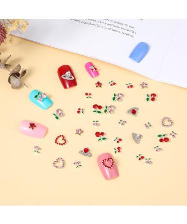 Buy TIESOME 40PCS Cherry Nail Charms Rhinestone - Shiny Nail Art Gems & Jewelry for DIY Crafts | International Shipping - Buy Online on GoSupps.com