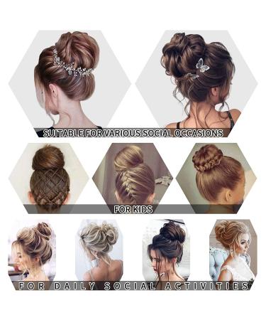 Qunlinta Messy Bun Hair Piece | Updo Scrunchies Hair Extensions | Light Brown Mix Ash Blonde | for Women & Girls - 1 Piece - Buy Online on GoSupps.com