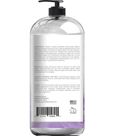Lavender Body Wash 16 oz - Moisturizing Acne Treatment - Brightens & Clears Skin - For Women & Men - 16 Fl Oz - Buy Online on GoSupps.com