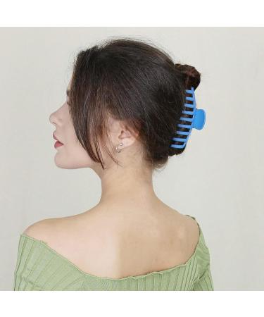MONGSILER Large Hair Clip Set - 4.3 inches Strong Non-Slip Barrette for Thick Hair (2 Pink, Olive Green, Purple, Blue) - Ideal for All Women - Buy Online on GoSupps.com