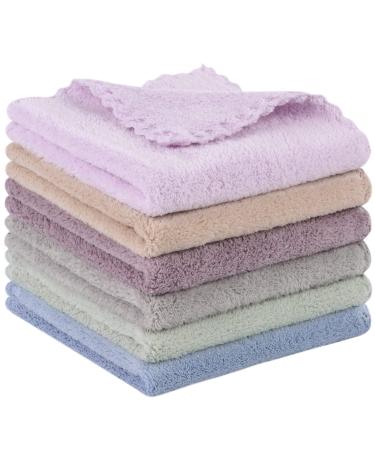 Sunland microfiber waschy reusable make-up remover facial cleaning ultraich 27.9 x 27.9 cm gray+dpurple+DBLUE+GREE+LPURPLE+LBROWN 1 piece (6 Pack) - Buy Online on GoSupps.com
