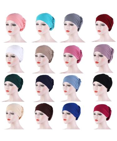 XUEQI Fashion Hair Bonnet Sleep Cap for Women - Brown Turban Wrap Hat - Buy Online on GoSupps.com
