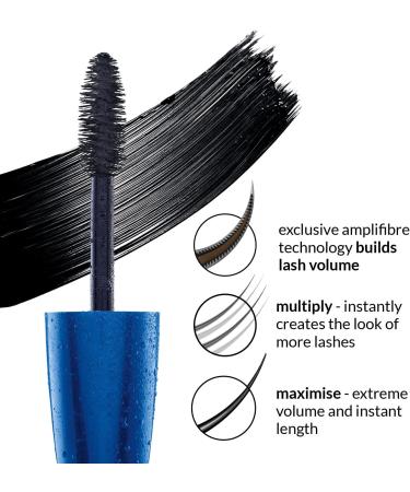 Avon Cosmetics Ltd Avon Ultra Volume Waterproof Mascaara Blackest Black with exclusive amplifibre technology for the full volume of eyelashes that lasts all day 10 ml - Buy Online on GoSupps.com