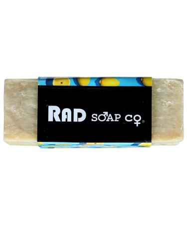 RAD SOAP CO. Lemon & Sea Salt Main Squeeze Soap Bar 6 OZ - Refreshing Citrus Cleanse - Buy Online on GoSupps.com