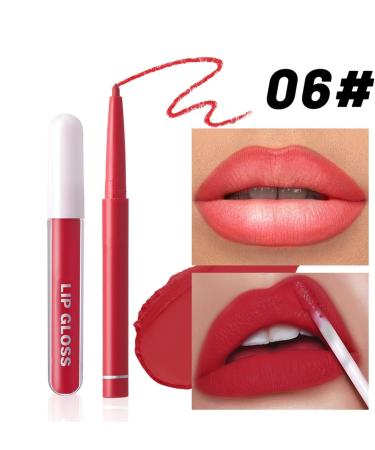  Generisch 6-Piece Lip Pencil Set with Lipstick Plumping Lip - Luxurious and Plumping - Long-Lasting - 6 Lip Pencils + 6 Lipsticks - For Defined Lips - Buy Online on GoSupps.com