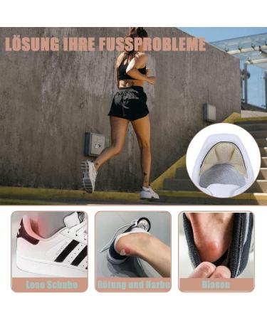 6 Pairs of Tsathoggua Heel Cushions - Heel Protection Pads for Men & Women | Anti-Bubble Thick Shoe Inserts in Gray Beige Black - Buy Online on GoSupps.com