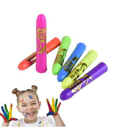 Neon Face Paint | Neon Face Makeup Washable Pencil Sticks for Outdoor Parties Adults Birthday Makeup Club Halloween Masquerade Ball