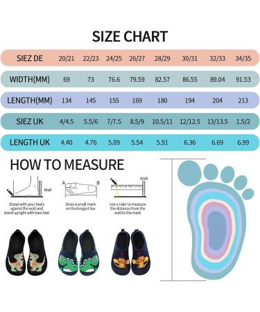 Kids Non-Slip Barefoot Aqua Socks - Orange - 10.5/11 UK - Quick Dry Water Shoes for Beach, Pool, Surfing, Yoga - Boys, Girls, Baby - Buy Online on GoSupps.com