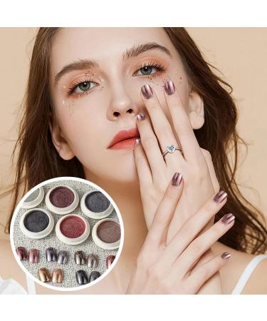 Poudre de ongles chrom e ensemble de poudre chrom e ongles | Paillettes Femmes Fingernail Pigment | Shimmer Nail fournit de la poudre pour le festival les rencontres le maquillage l'Halloween 04 D - Buy Online on GoSupps.com