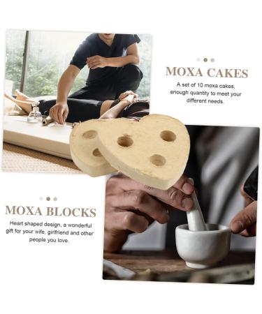 MAGICLULU 30 Pcs Cake Moxa Sticks Chinese Wormwood Cake Pads Chinese Cake Moxibustion Patches Portable Air Conditioners Stickers Rotating Baby Bottle Brush Patch Tool Mini - Buy Online on GoSupps.com