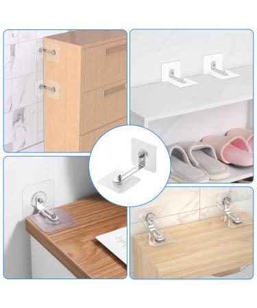 Safety Anchor for Furniture - 8 Sets of Transparent Wall Anchors for Toddlers & Pets - No Drilling Furniture Tilt Protection with Self-Adhesive Screws - Buy Online on GoSupps.com