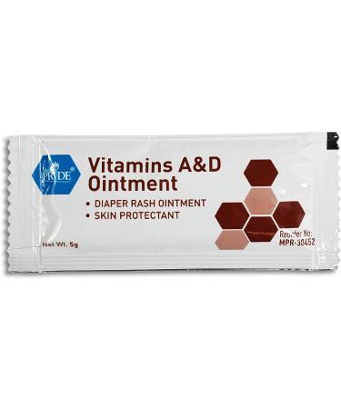 Medpride Vitamin A & D Skin Protectant Ointment | 144 5g Packets for Body Chaffing, Diaper Rash, Cuts, Dry-Cracked Skin | Lanolin & Petrolatum Formula for Men, Women & Babies - Buy Online on GoSupps.com