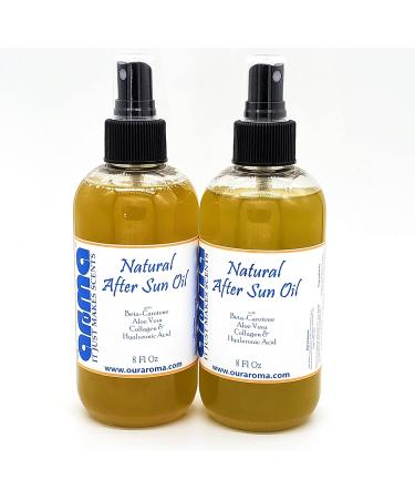 Aroma Anti-Aging After Sun Oil with Hyaluronic Acid - 8FlOz | Natural Formula - Buy Online on GoSupps.com