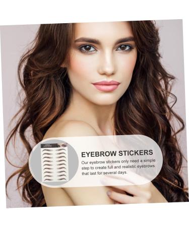 FOMIYES 63 Sheets Waterproof Eyebrow Stickers Lady Tools Artificial Eyebrow 6d Hair-like Eyebrows Stickers - Buy Online on GoSupps.com