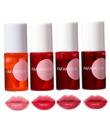 4PCS Lip Glaze Set - Long-lasting Waterproof Lip Gloss | Natural Formula Non-Sticky & Fruit-Flavored for Daily Use - Buy Online on GoSupps.com