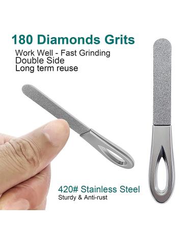 VOGARB Portable Nail Clippers for Thick Nails - Wide Jaw Opening Cutter with File - Travel Toenail & Fingernail Trimmer - Silver - Buy Online on GoSupps.com