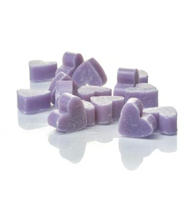 Florex Pack of 50 Mini Heart Shaped Soaps with Sheep's Milk Lavender and Lime