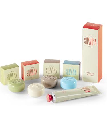 SUAVINA - Moisturizing Lip Balm Prunus + Helianthus + Olea + Original in 10 ml Jar + Natural Hand Cream 40 ml - Original Gift of 5 Units - Buy Online on GoSupps.com