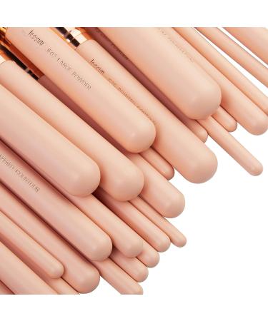 Jessup 30 Pcs Makeup Brush Set - Premium Synthetic Hair for Face & Eye Makeup | International Shipping Available - Buy Online on GoSupps.com