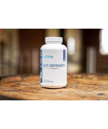 NuEthix Formulations Gut Defender+ Microbiome Balance Dietary Supplement 180 Capsules 90 Servings - Buy Online on GoSupps.com