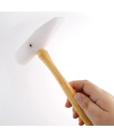 Beadsmith Nylon Wedge Hammer - 9.5 Wooden Handle, 3.8oz Head - Ideal for Metal & Wire Shaping, No Risk of Marring - Buy Online on GoSupps.com