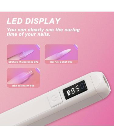 Buy Wisdompark Handheld UV Nail Lamp - Portable LED Mini UV Light for Gel Nails & DIY Manicure Tools - Buy Online on GoSupps.com