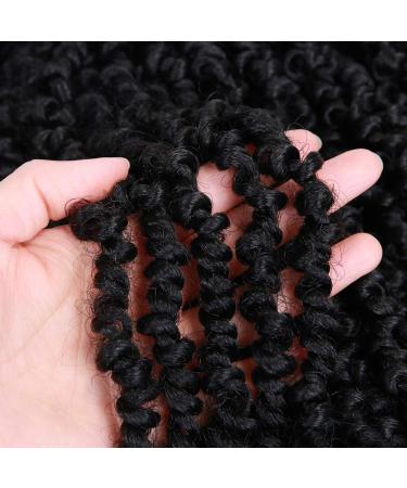 Dreadlock Wig Headband: Black Short Passion Twist Braided Wig for Black Women (Black-16) - Buy Online on GoSupps.com