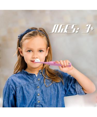 7AM2M Kids Electric Toothbrush with 4 Heads, 3 Modes, Smart Timer - Pink | Age 3+ | IPX7 Waterproof - Buy Online on GoSupps.com