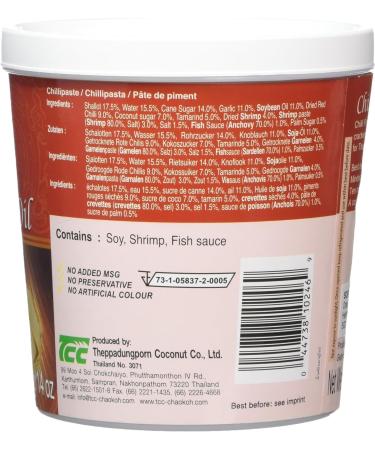 Mae Ploy Chilli Paste in Oil 400g Pack of 2 with World Food Shop Scoop - Rich and Aromatic Chilli Infusion - Perfect for Adding Heat to Your Dishes - Buy Online on GoSupps.com