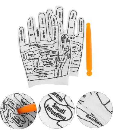 Acupressure Gloves Set with Reflex Zone Diagrams & Acupuncture Pen - Natural Massage Tools for Pain Relief - Buy Online on GoSupps.com