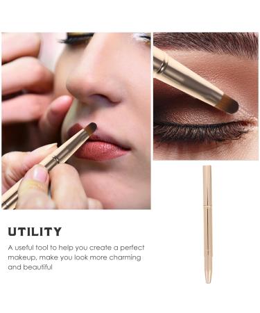 Double Ended Lipstick Brush - Premium Lip Makeup Tool | Lip Balm & Lip Mask Applicator | Golden Cosmetic Brush for Flawless Lips | Enhance Your Beauty Routine - Buy Online on GoSupps.com