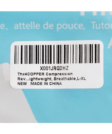 Thx4COPPER Reversible Thumb & Wrist Stabilizer Splint | L-XL Black | Pain Relief for Trigger Finger, Arthritis, Tendonitis | Breathable Material | Sprained Carpal Tunnel Support - Buy Online on GoSupps.com