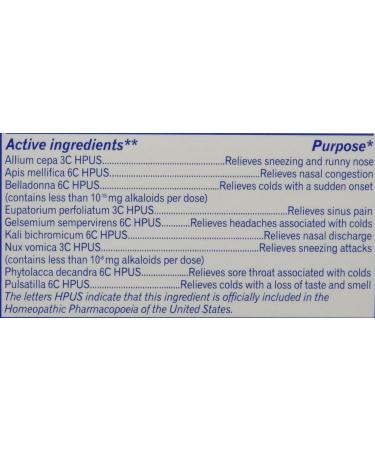 Boiron Coldcalm Tablets 60 Count - Fast-Acting Relief for Cold Symptoms - Buy Online on GoSupps.com