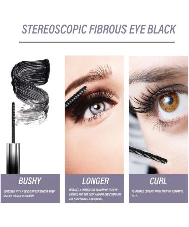 Amewix Mascara Amewix Lashes Mascara Waterproof Silk Fiber Mascara Amewix 3D Curling Eyelash Iron Mascara Long-Lasting Curl & Volume (Brown) - Buy Online on GoSupps.com