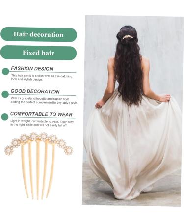 MAGICLULU Hair Comb Girl Headpieces for Wedding Rhinestone Clips for Hair Pearl Hair Side Comb Rhinestone Hair Pin Hair Accessories for Wedding Hair Accessories for Brides - Buy Online on GoSupps.com
