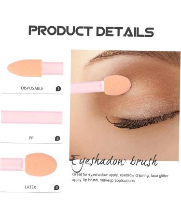 MUSISALY 24pcs Women Eyeshadow Brush Makeup Eye Sponge Foam Eyeshadow Double Head Eyeshadow Brush - Buy Online on GoSupps.com