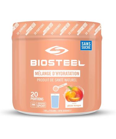 BioSteel Hydration Mix - Peach Mango and Blue Raspberry Flavors (20 Servings each) | Vegan Hydration Mix with Vitamins Minerals and Amino Acids 140 g (Pack of 1) Mix + Hydration Mix Zero Sugar - Buy Online on GoSupps.com