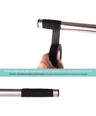 Premium Non-Slip Hockey Tape - Self-Adhesive Grip Bands for Sports | Pullup & Dip Handle | 25m Multi-Sport Use - Buy Online on GoSupps.com