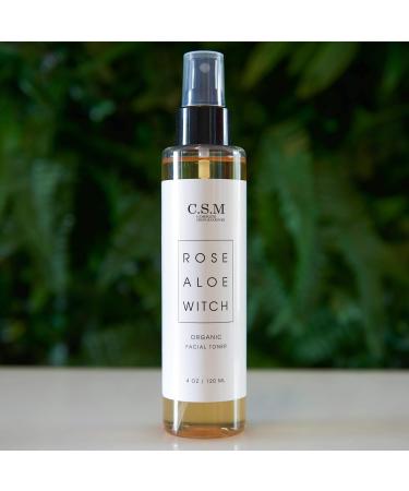 CSM Organic Alcohol-Free Witch Hazel Toner with Rose Water & Aloe Vera - Pore Minimizing Soothing Mist for Fresh Complexion - Made in USA - Buy Online on GoSupps.com