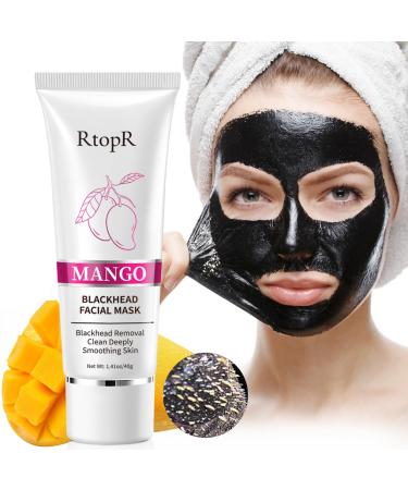 RtopR Blackhead Remover Peel Off Mask for Face Black Blackhead Face Mask Blackhead Remover Nose Pore Strip for All Skin Types Blackhead Mask