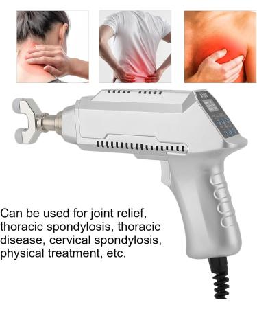 Electrical Spinal Massage Device | 6 Massage Heads 30 Adjustable Stages | Chiropractic Adjustment Tool for Body Relaxation (Silver) - EU - Buy Online on GoSupps.com