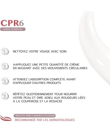 VOVEES CPR6 - Anti-Redness Face Cream (50 ml) | Anti Rosacea Treatment | Moisturizing and Soothing with 6 Natural Organic Active Ingredients | For Men and Women Glass - Buy Online on GoSupps.com