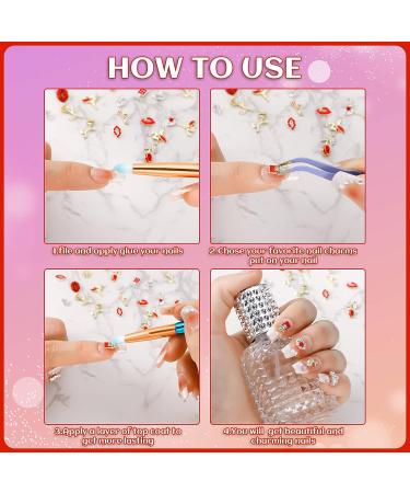 48 Pcs 3D Nail Art Rhinestone Charms for Valentine's Day - Queen King Nail Glitter Gems for Women and Girls DIY Nail Design - Buy Online on GoSupps.com