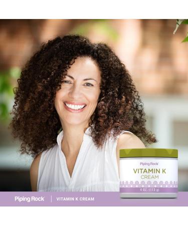 Piping Rock Vitamin K Cream | 4 Ounce | for Bruising Dark Circles Spider Veins Eyes Skin and Face - Buy Online on GoSupps.com