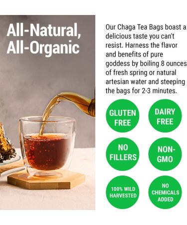Sayan Chaga Supplements - Raw Chaga Powder (1lb) Chaga Mushroom Capsules (90 Capsules) Chaga Tea Bags (20 Bags) - Buy Online on GoSupps.com